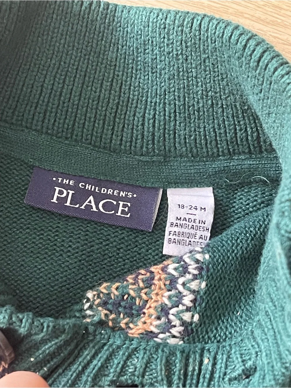12-24 mos Green Winter Sweaters (x2) Bundle